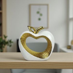 КОМПЛЕКТ ДЕКОРАЦИИ ЯБЪЛКА И КРУША - ИЗКУСТВО В БЯЛО И ЗЛАТНО