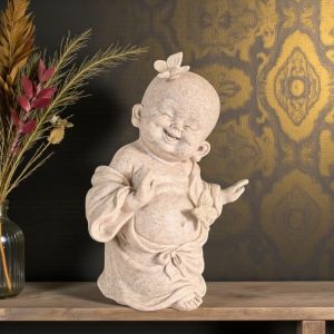 ФИГУРКА УСМИХНАТ БУДА - ЩАСТИЕТО Е В МИГА 