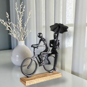 АРТ СТАТУЕТКА ДЪРВО И МЕТАЛ - МЕЧТИ В ЕДНА ПОСОКА