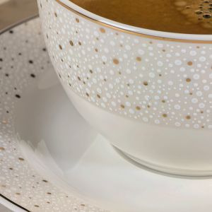 ЛУКСОЗЕН СЕРВИЗ ЗА КАФЕ/ЧАЙ 6 чаши+6 чинийки - НЕЖНА ХАРМОНИЯ