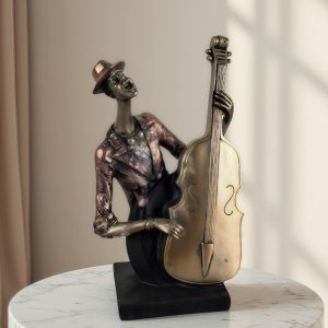 ФИГУРА МУЗИКАНТ КОНТРАБАСИСТ - СТРУНИ И РИТЪМ