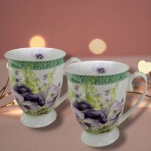 ПОРЦЕЛАНОВА ЧАША С ПОДАРЪЧНА КУТИЯ - ПРОЛЕТНИ ТЕМЕНУГИ