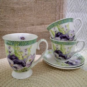 СЕРВИЗ КАФЕ / ЧАЙ ЗА ДВАМА - ПРОЛЕТНИ ТЕМЕНУГИ