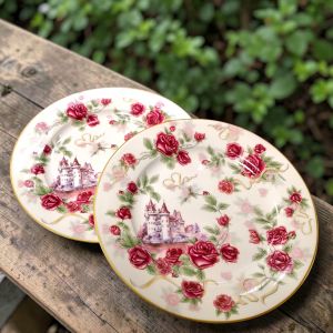 КОМПЛЕКТ ОТ 6 броя ЧИНИИ 19см - ЛЮБОВЕН ЗАМЪК ОТ РОЗИ 