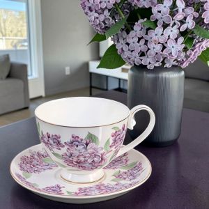 СЕРВИЗ ЗА КАФЕ  / ЧАЙ  6чаши +6чинийки - ЛЮЛЯКОВИ НОЩИ