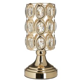 Свещник с бели камъни - голям