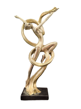 ФИГУРА ГИМНАСТИЧКА С ЛЕНТА -  ЗЛАТНИТЕ МОМИЧЕТА